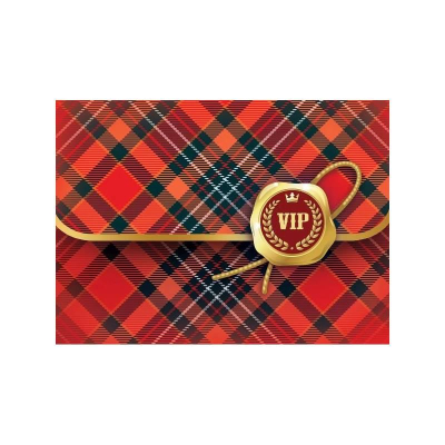 Конверт для подарочного сертификата Праздник 'VIP' 100х74мм