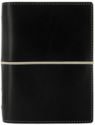 Бизнес-органайзер Filofax Pocket Domino искусственная кожа на резинке черный