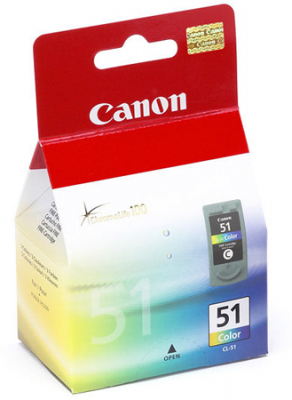 Картридж струйный Canon Pixma iP1200/2200/6210/6220 MP150/160/170/180/450/460 MX300/310 цветной ресурс 275стр