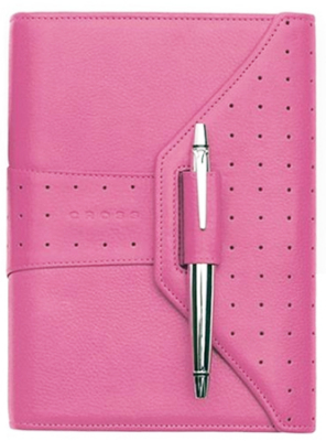 Бизнес-органайзер Cross Personal +ручка перфорированнаяя кожа розовый 