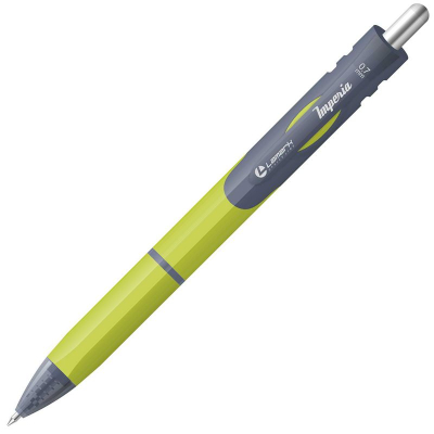 Ручка шариковая автоматическая Lamark 0.7мм Imperia с резиновой манжетой зеленый корпус синяя