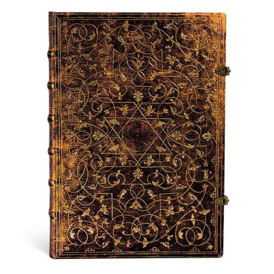Записная книжка A4 120л без линовки Paperblanks Grolier Grande ляссе на металлических застежках
