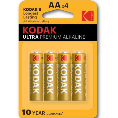 Батарейка Kodak  1.5V AA/LR6 ULTRA Premium Alkaline  4шт в блистере