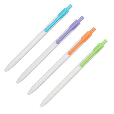 Ручка шариковая автоматическая Deli 0.7мм 'Arrow' игольчатый стержень  цвет корпуса ассорти синяя