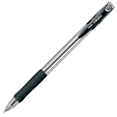 Ручка шариковая Uni-Ball 0.7мм Lakubo с резиновой манжетой черная