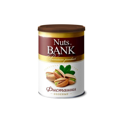Орех фисташка обжаренная соленая NUTS BANK 175г