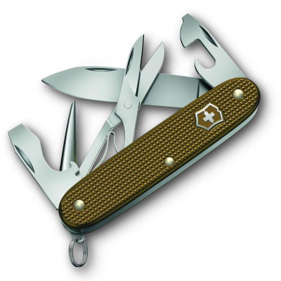 Нож  93мм Pocket Knife Alox  9 функций Pioneer Limited Edition 2024 алюминиевая рукоятка коричневый подарочная коробка