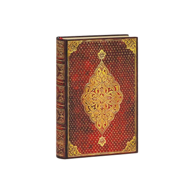 Записная книжка A6 120л линейка Paperblanks 'Golden Trefoil' Mini на резиновой застежке