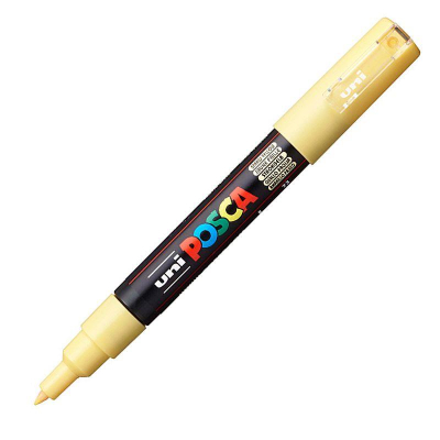 Маркер декоративный Uni Posca 0.7мм желтый соломенный (73)