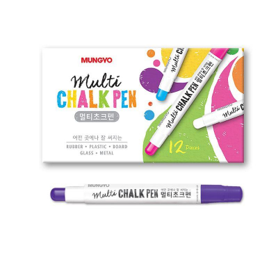 Маркер-карандаш меловой для доски и стекла Mungyo Chalk Pen круглый фиолетовый