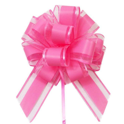Бант декоративный 170мм 'Идеал' розовый макаронс полипропилен
