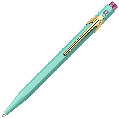 Ручка шариковая Caran d’Ache Office Claim your style бирюзовый корпус синие чернила