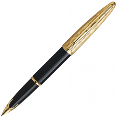Ручка перьевая Waterman Carene Essential Black GT перо 18K Fine