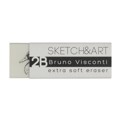 Ластик каучуковый для карандаша BrunoVisconti® Sketch&Art 58х20х10мм 2B